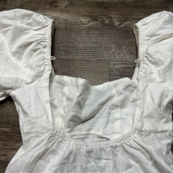 Francesca’s Puff Sleeve Crop Top Size Small - Picture 11 of 11